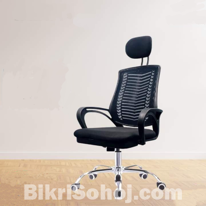 Smart Executive chair with Headrest (V-Mesh)